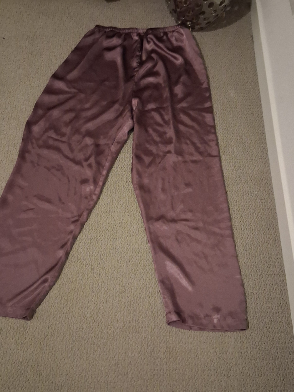 Women's Silky Relaxed Pajama Pants — Mauve